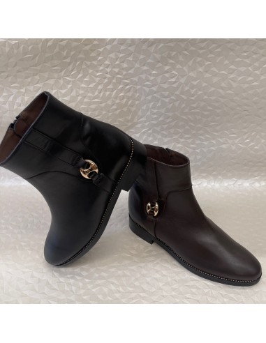 Stivaletto in pelle con catenella sul guardolo | Bettin Calzature