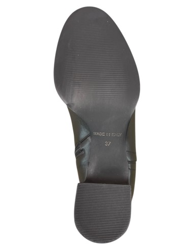 Stivale lungo donna in pelle nera con tacco 5 cm e zip interna| Bettin Calzature