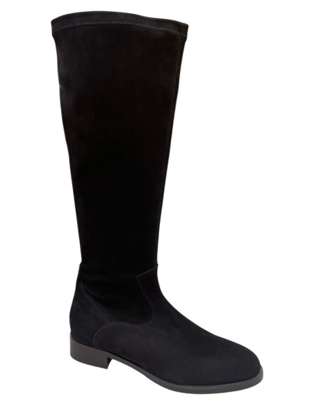 Stivale donna in camoscio elasticizzato con tacco 3 cm | Artigianale Made in Italy| Bettin Calzature