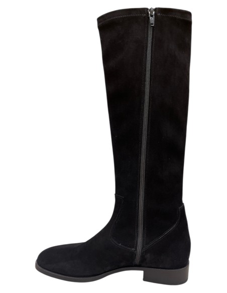 Stivale donna in camoscio elasticizzato con tacco 3 cm | Artigianale Made in Italy| Bettin Calzature