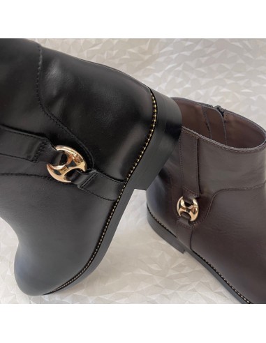 Stivaletto in pelle con catenella sul guardolo | Bettin Calzature