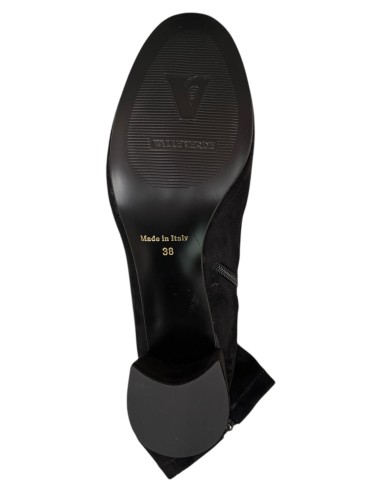 Stivaletto corto Valleverde in tessuto elasticizzato con zip e tacco 5 | Bettin Calzature