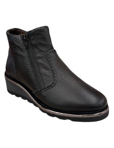 Stivaletto donna super comfort in cervo nero con plantare estraibile | Bettin Calzature