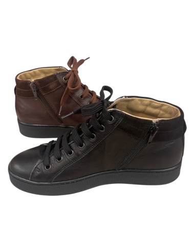 Stivaletto sneakers donna in pelle con cocco stampato e plantare estraibile | BettinCalzature