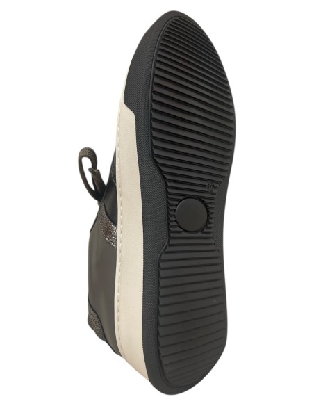 Sneakers donna pelle panna e leopardata o grigia | Bettincalzature