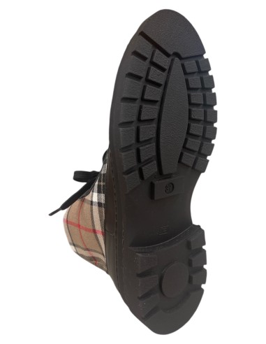 Stivaletto sportivo donna in pelle e tessuto heritage allacciato | Bettincalzature