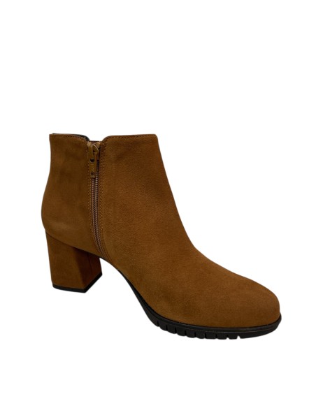 Stivaletto donna camoscio coloniale con tacco 5 cm | Bettin Calzature