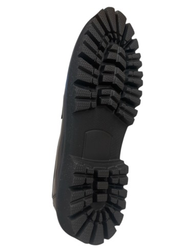Mocassino uomo nappa nera a sacchetto fondo gomma strutturato | Bettin calzature