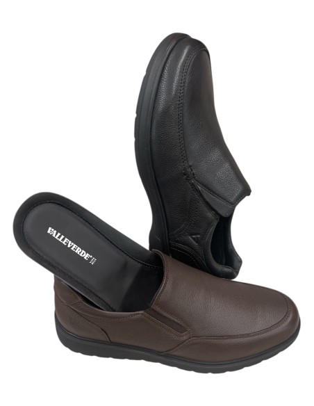 Scarpa uomo senza lacci pelle martellata Valleverde | Bettin Calzature