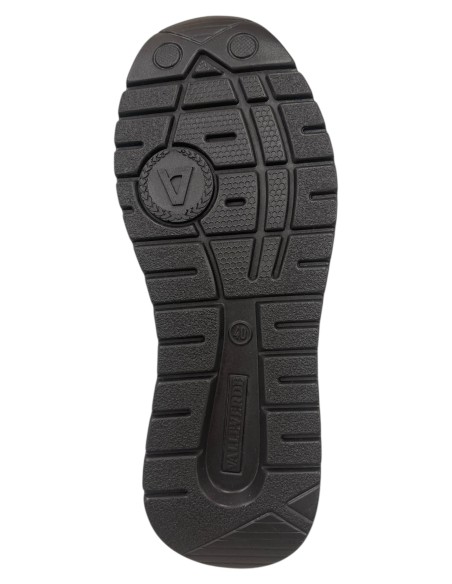 Scarpa sportiva stringata uomo Valleverde con zip in pelle nera | Bettin Calzature