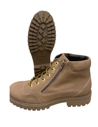 Stivaletto sportivo uomo in camoscio con doppia zip e lacci  | Bettin Calzature