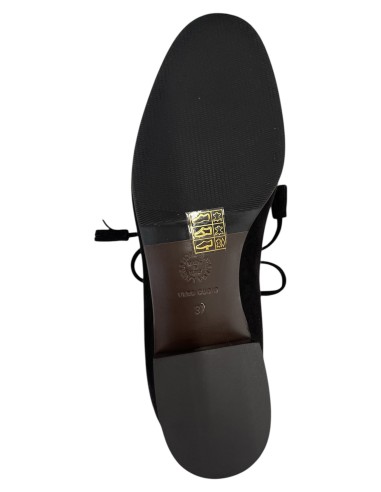 Décolleté Stringato in Camoscio Artigianale – Tacco 3,5 cm, Possibile Abbinamento Borsa – Bettin Calzature