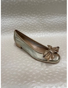 Ballerina Laminato Oro Donna – Pelle Sfoderata – Bettin Calzature