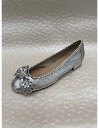 Ballerina Laminato argento Donna – Pelle Sfoderata – Bettin Calzature