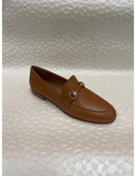 Mocassino Donna in Nappa con Morsetto Oro – Fondo Cuoio Antiscivolo – Bettin Calzature