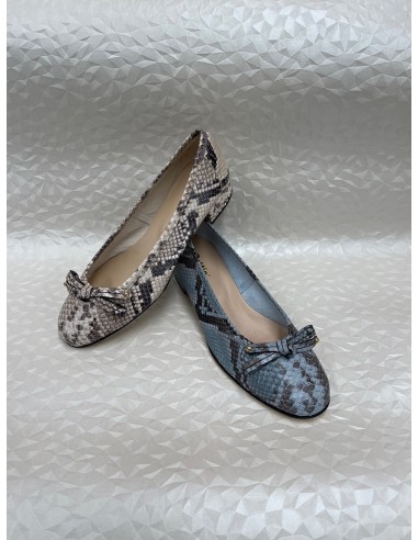 Ballerina Donna Stampa Pitone Roccia o Azzurro – Sfoderata – Bettin Calzature