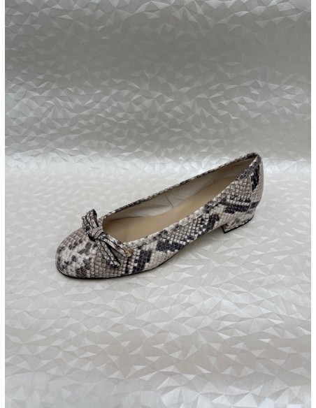 Ballerina Donna Stampa Pitone Roccia o Azzurro – Sfoderata – Bettin Calzature