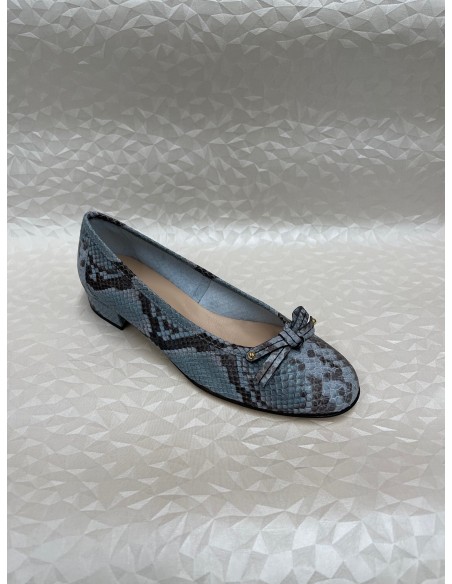 Ballerina Donna Stampa Pitone Roccia o Azzurro – Sfoderata – Bettin Calzature