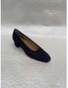 Décolleté Donna Traforata Camoscio Blu – Tacco 5 cm – Bettin Calzature
