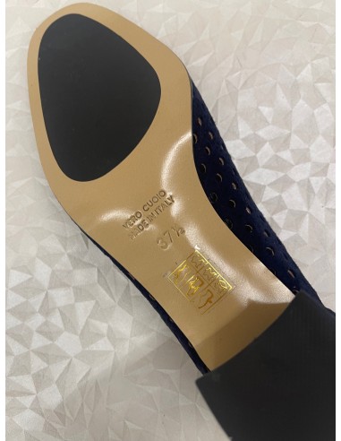 Décolleté Donna Traforata Camoscio Blu – Tacco 5 cm – Bettin Calzature