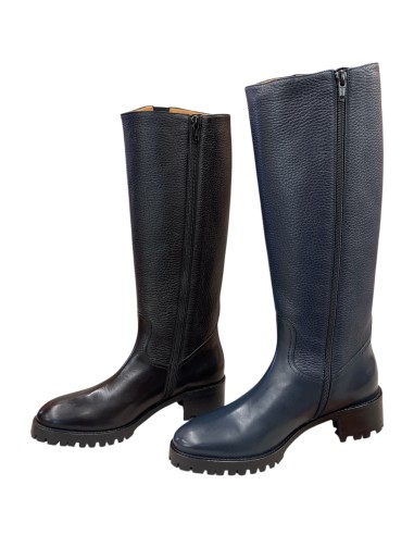 Stivale lungo donna vitello e cervo con fondo carroarmato | Bettin Calzature