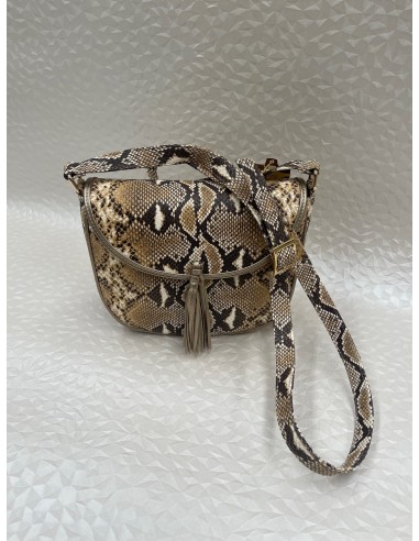 Borsa Donna Piccola in Stampa Pitone con Tracolla – Dettagli Laminato Alba – Bettin Calzature