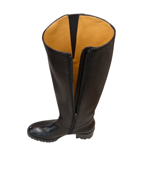 Stivale lungo donna vitello e cervo con fondo carroarmato | Bettin Calzature