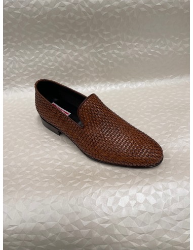 Scarpa Uomo Senza Lacci in Pelle Intrecciata – Fondo Cuoio – Bettin Calzature