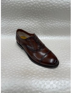 Scarpa Stringata Uomo in Vitello Spazzolato Anticato – Fondo Cuoio – Bettin Calzature