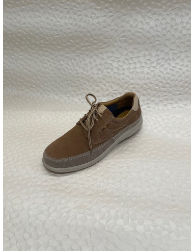 Scarpa Stringata Uomo Valleverde in Camoscio Beige Havana – Fondo Gomma – Bettin Calzature