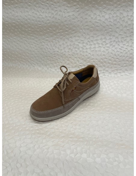 Scarpa Stringata Uomo Valleverde in Camoscio Beige Havana – Fondo Gomma – Bettin Calzature