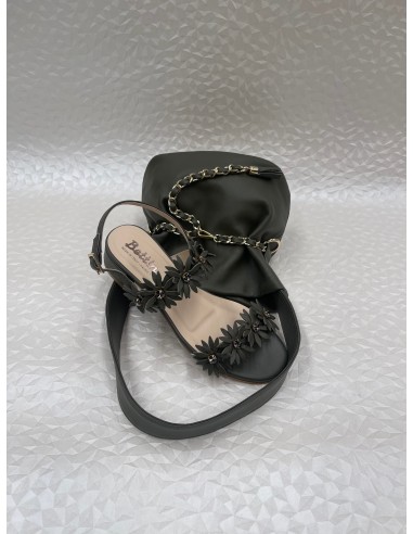 Coordinato Donna Sandalo Verde Militare e Secchiello – Bettin Calzature