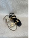 Sandalo Donna Basso con Glitter Nero – Nappa Multicolor o Camoscio – Bettin Calzature