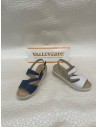 Sandalo Donna Valleverde in Nappa Blu o Bianco – Fondo Gomma Comfort – Bettin Calzature