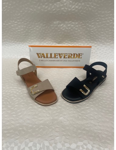 Sandalo Donna Valleverde Basso Vegano Nero o Sabbia – Fondo Gomma – Bettin Calzature