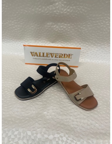 Sandalo Donna Valleverde Basso Vegano Nero o Sabbia – Fondo Gomma – Bettin Calzature
